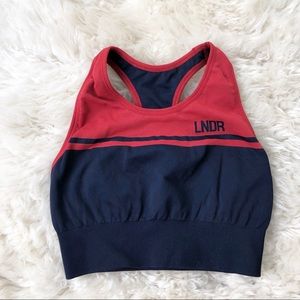 LNDR Intimates & Sleepwear - LNDR Navy & Red Seamless Sports Bra LNDR Intimates & Sleepwear - LNDR Navy & Red Seamless Sports Bra
